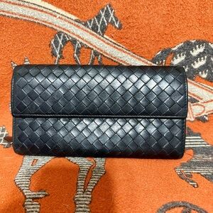BOTTEGA VENETA ❤️🌟 BLACK LONG WALLET ⭐️